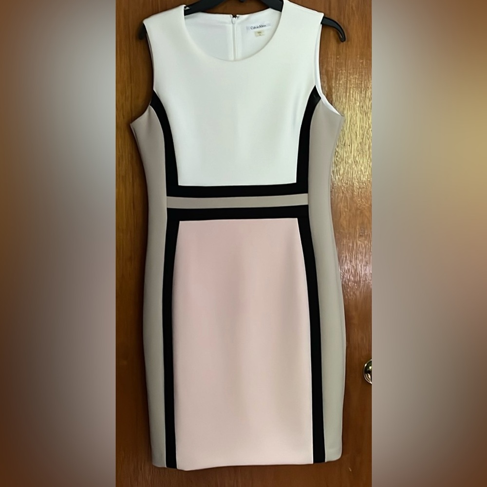 Calvin Klein color block dress